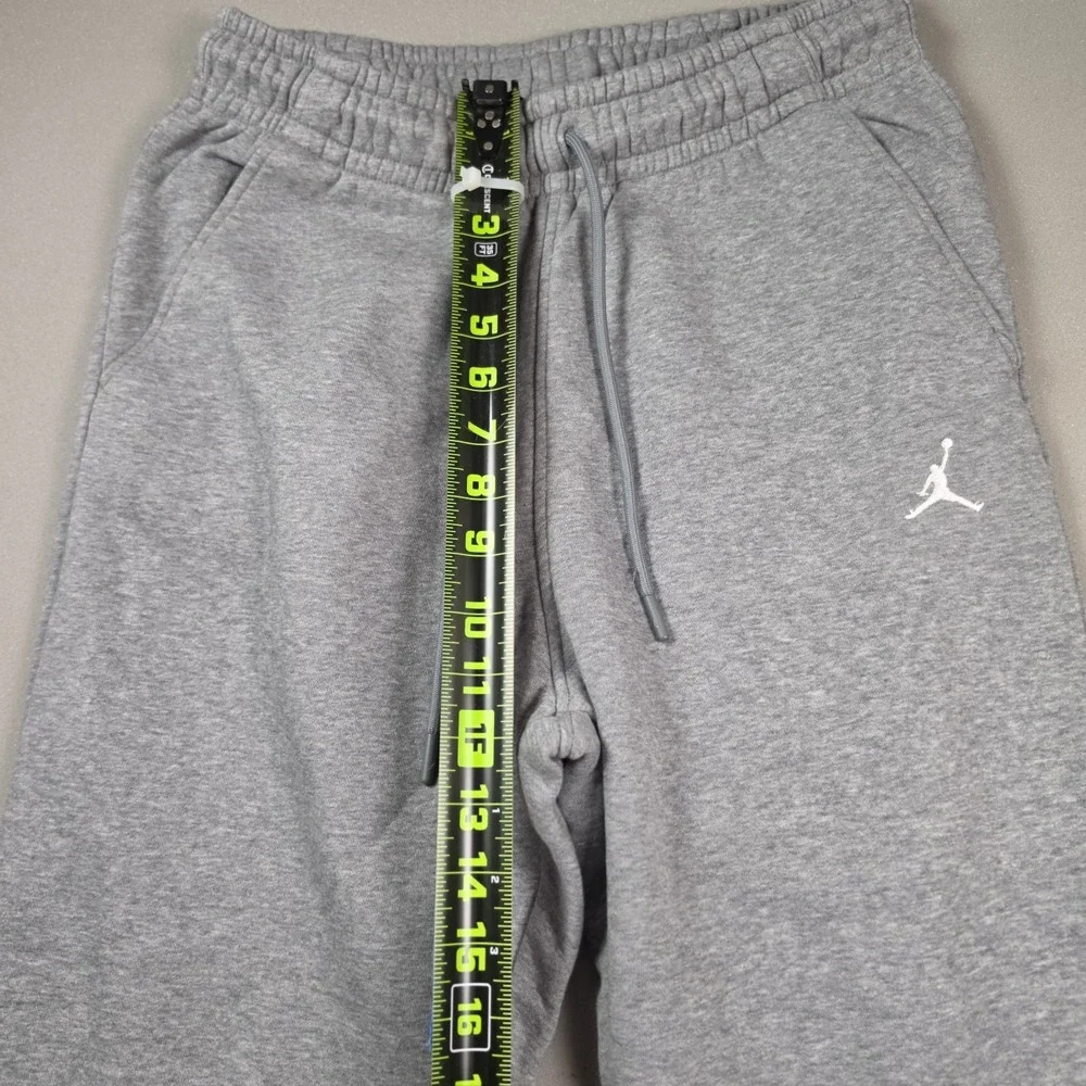 Jordan Essentials Fleece Pants Mens Small Carbon Heather Grey Jumpman Joggers
